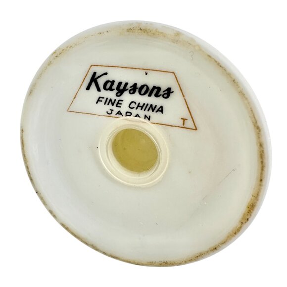 Vintage Kaysons Fine China Pepper Shaker Lily Of The Valley Design Gold Trim - Picture 9 of 9